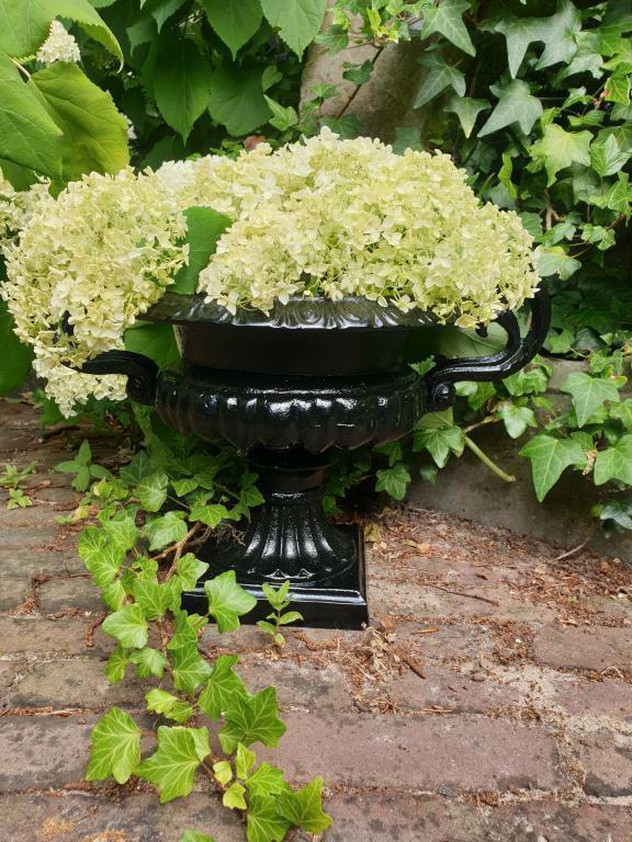 landelijke bloempot , bloemvaas , aanbieding, Tuin en Terras, Bloembakken en Plantenbakken, Nieuw, Metaal, Tuin, Minder dan 30 cm