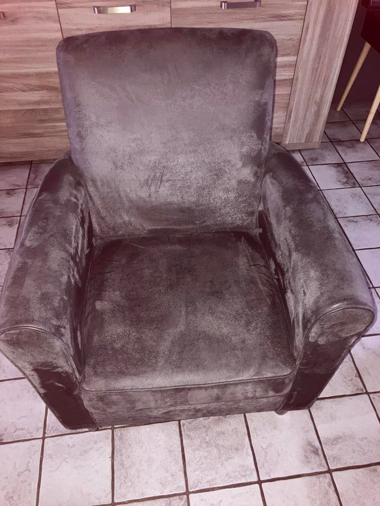 Mooie grijze stoel, Ophalen of Verzenden, Zo goed als nieuw, Grijs, Eén