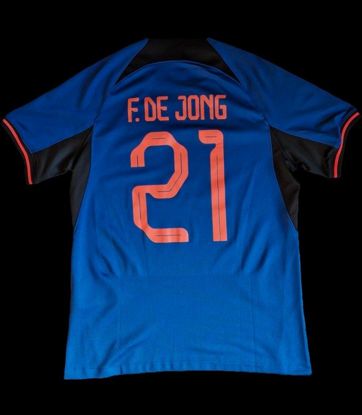 Nederlands elftal shirt KNVB Oranje voetbal Ajax F. De Jong, Kleding | Heren, Sportkleding, Zo goed als nieuw, Voetbal, Maat 48/50 (M)