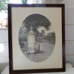 Ets, litho, pomp op markt in Geertruidenberg, Ophalen of Verzenden