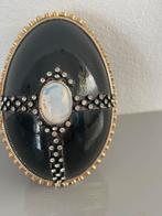 Pasen - Russisch ei - lakwerk - maansteen en zirkonen, Ophalen of Verzenden