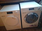 Miele W1 TwinDos wasmachine + Miele T1 droger – zgan, Ophalen, 6 tot 8 kg, Voorlader, 85 tot 90 cm
