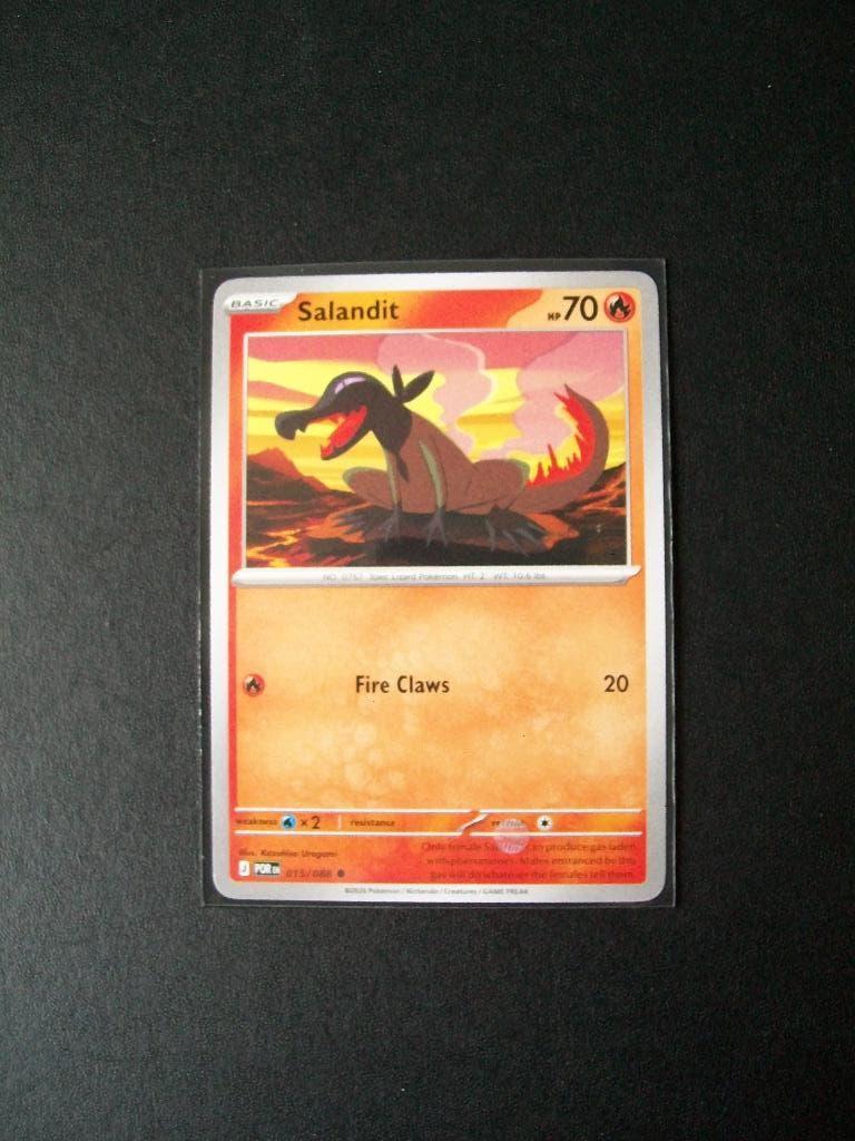 1387. Nieuwe Pokemon Kaart SALANDIT HP 70 (015/088), Verzenden, Nieuw, Losse kaart