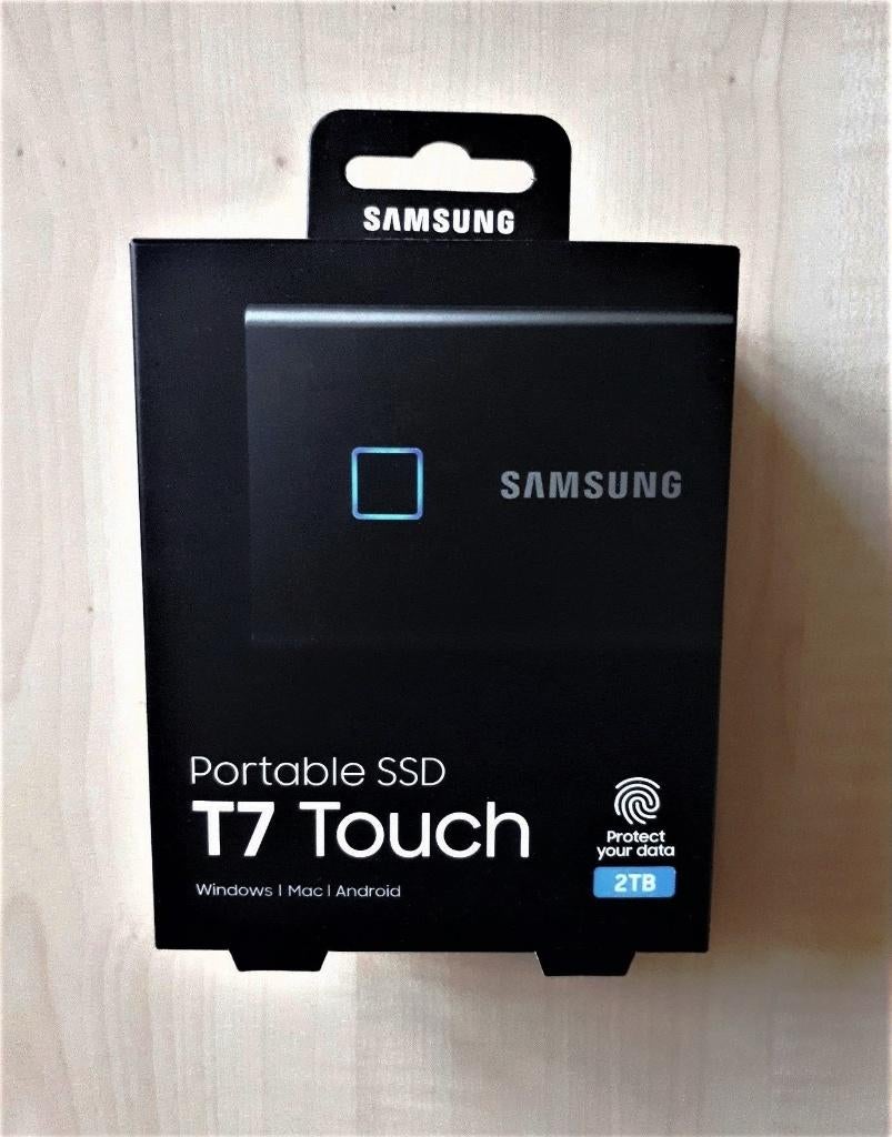 Samsung Portable SSD T7 Touch 2 TB nieuw geseald in doos, Computers en Software, Harde schijven, SSD, Nieuw, Ophalen of Verzenden