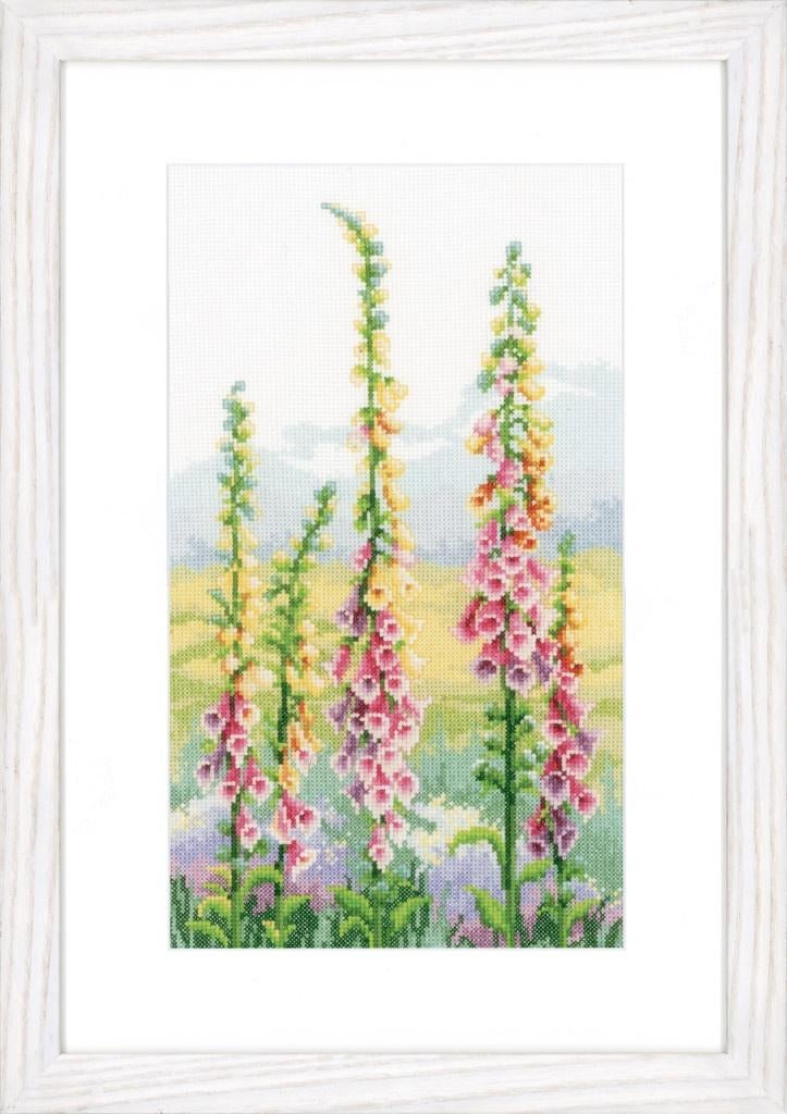 Borduurpakket Vingerhoedskruid in ochtendlicht PN0146870, Nieuw, Onbekend@onbekend.nl, Ophalen of Verzenden, Handborduren