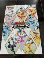 Pokemon poster prismatic evolutions, Ophalen of Verzenden, Zo goed als nieuw