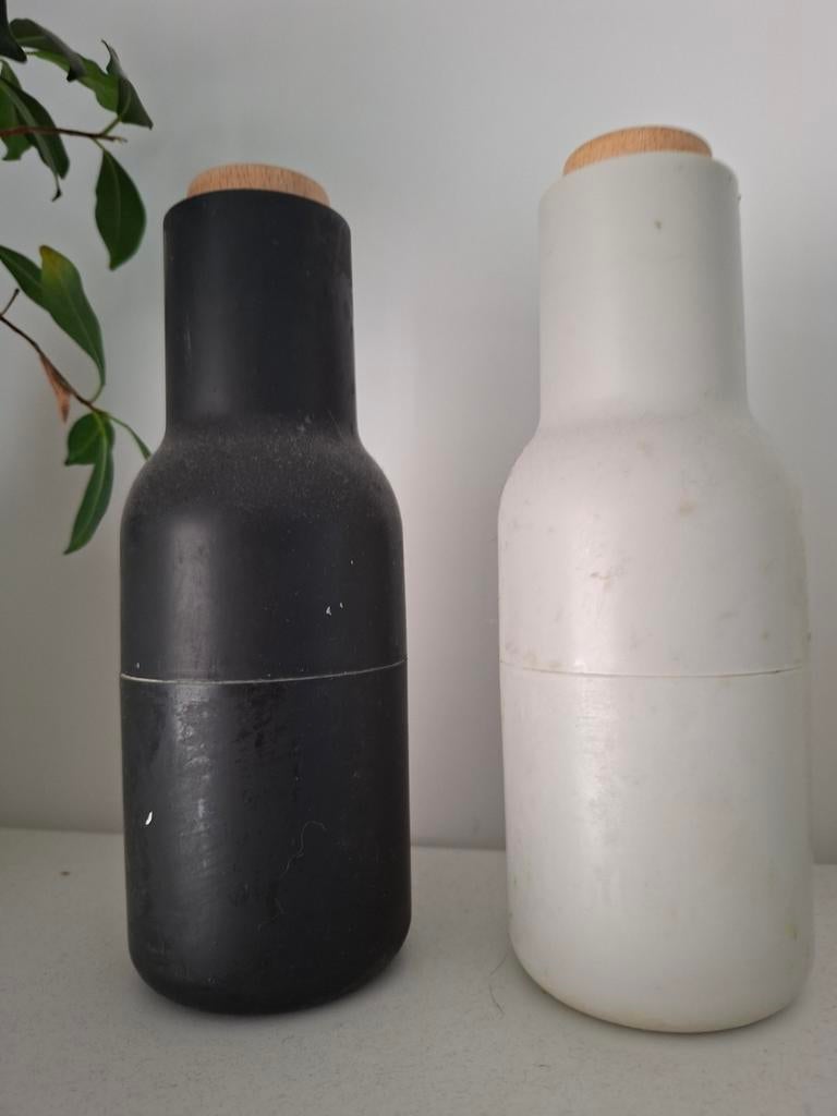 Audo Copenhagen peper en zout stel, Ophalen of Verzenden, Gebruikt, Overige kleuren, Minder dan 50 cm