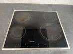 Siemens keramische kookplaat, Witgoed en Apparatuur, Kookplaten, Gebruikt, Keramisch, Inbouw, 4 kookzones