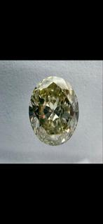 Natuurlijke Ovale Fancy Gele Diamant 0.75 ct VS1 IGI Cert, Sieraden, Tassen en Uiterlijk, Edelstenen, Ophalen of Verzenden, Nieuw