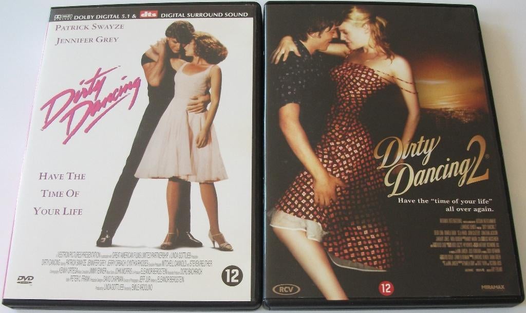 Film-Serie *** DIRTY DANCING *** Deel 1 + 2, Vanaf 12 jaar, Ophalen of Verzenden, Zo goed als nieuw