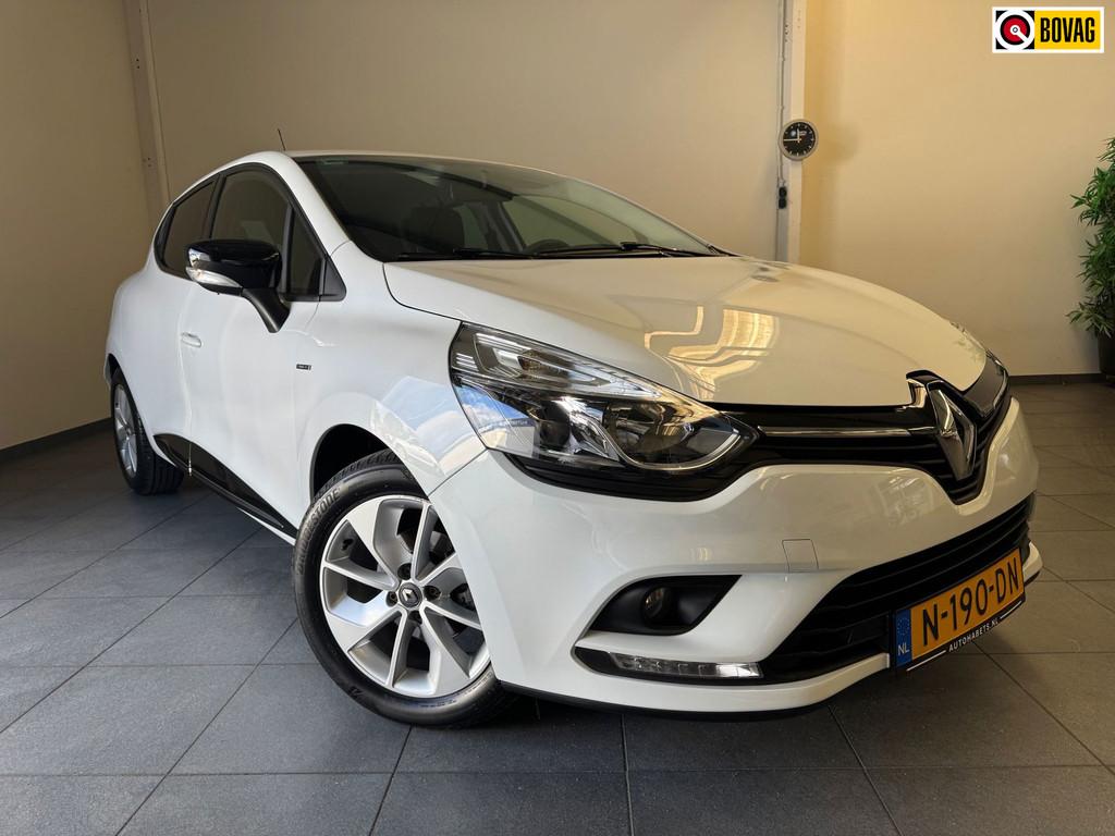 Renault Clio Tce 90pk Limeted/Wit metallic/Navi/Airco/cruise, Auto's, Voorwielaandrijving, Stof, Gebruikt, Wit