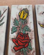 Wandtegels Ruscha Keramiek Bloemen vogels, Ophalen
