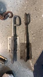 35 cm grendel sluitmechanisme hek schuurdeur, Ophalen of Verzenden, Zo goed als nieuw