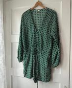 Mooie portugese tegelprint jumpsuit playsuit H&M maat XL 42, Ophalen of Verzenden, Zo goed als nieuw, Maat 42/44 (L), Groen