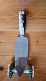 Bruidstaartmes met Bruidspaar, Ophalen of Verzenden, Zo goed als nieuw, Rvs of Chroom, Los bestek