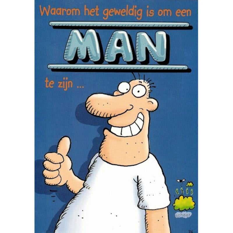 Verjaardagskaart Een man bij Stichting Superwens!, Diversen, Ophalen of Verzenden, Nieuw