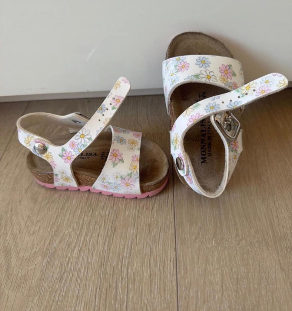 Monnalisa kindersandalen maat 21, Ophalen of Verzenden, Gebruikt, Meisje, Overige typen