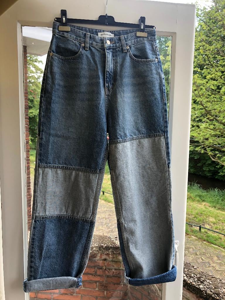 The Frankie Shop patchwork jeans mt M, Ophalen, Blauw, W28 - W29 (confectie 36), The Frankie Shop