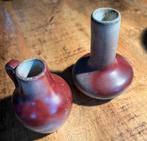 2 keramieken vaasjes niet gemerkt, Overige kleuren, Aardewerk of Porselein, Ophalen of Verzenden, Zo goed als nieuw