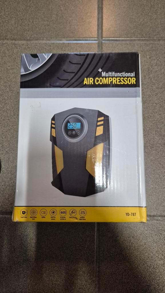Multifunctionele Luchtcompressor - Draagbaar & Nieuw, Doe-het-zelf en Verbouw, Compressors, Nieuw, 6 tot 10 bar, Minder dan 25 liter