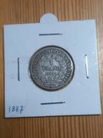 Frankrijk 1 franc 1887 zilver, Ophalen of Verzenden, Vóór koninkrijk, Overige waardes, Zilver