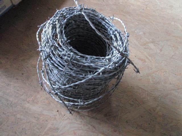 Prikkeldraad 20 meter [ restant], Tuin en Terras, Ophalen, Nieuw, 20 meter of meer, Prikkeldraad