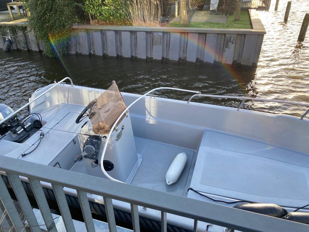 Funmaxx XXL met Yamaha 8 pk buitenboordmotor, Watersport en Boten, Motorboten en Motorjachten, Ophalen, Gebruikt, Minder dan 10 pk