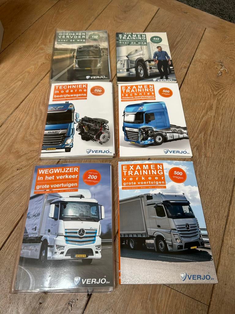 Verjo boeken: Goederenvervoer, Techniek, Wegwijzer, Examentr, Ophalen, Gelezen, Vrachtwagen