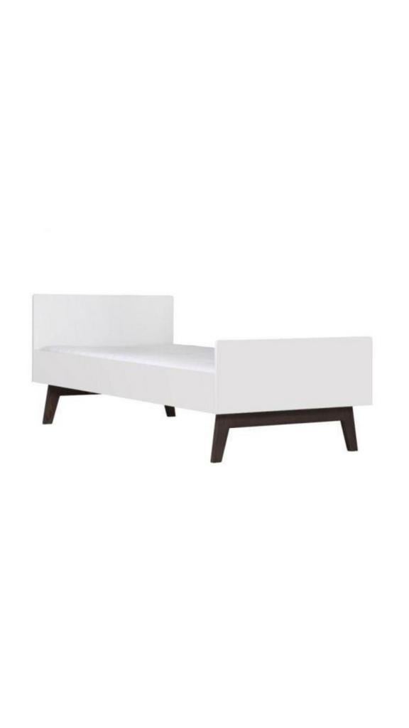 Kidsmill Sixties 1 persoons bed, Huis en Inrichting, Slaapkamer | Bedden, Gebruikt, 90 cm, Eenpersoons, Wit
