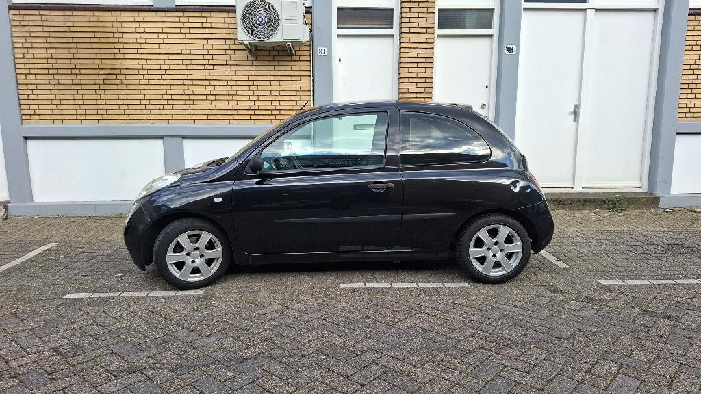 Nissan Micra 1.2 2004 – NEW APK/AIRCO/ELEC. ramen–Rijdt goed, Auto's, Euro 5, Stof, 4 cilinders, Zwart