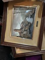 2 Mooie Ingelijste Schilderijen - Landelijke Stijl, Ophalen of Verzenden