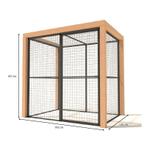 Volière Aluminium Olivia, Dieren en Toebehoren, Ophalen of Verzenden, Nieuw, Aluminium, Volière