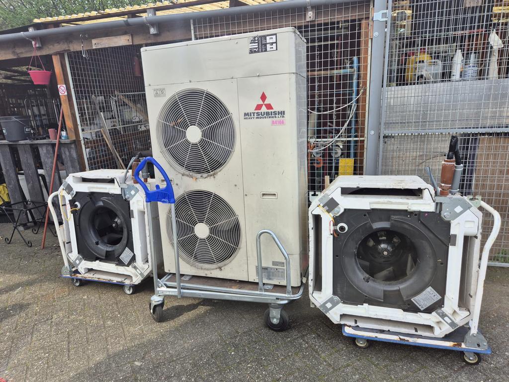 Mitsubishi Air Conditioner / Airco Units - Werking onbekend., Witgoed en Apparatuur, Airco's, Gebruikt, Wandairco, 100 m³ of groter
