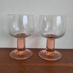 Twee vintage Luminarc wijnglazen kristal, Glas of Glazen, Nieuw, Ophalen of Verzenden, Glas