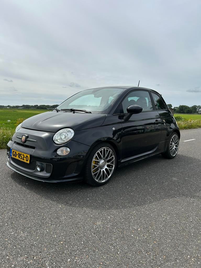 Fiat 500 1.4 T-jet Abarth AUT 2013 Zwart, Auto's, 15 km/l, 4 cilinders, Particulier, 1368 cc