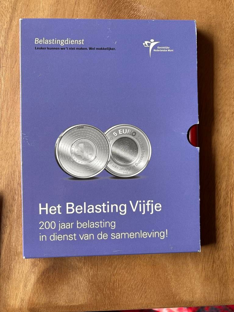 Het Belasting Vijfje 2006 - Zilveren herdenkingsmunt, Setje, Koningin Beatrix, Zilver, Euro's