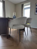 2 karwei eetkamerstoelen Eden wit bouclé stof (japandi), Huis en Inrichting, Ophalen, Japandi, Gebruikt, Twee