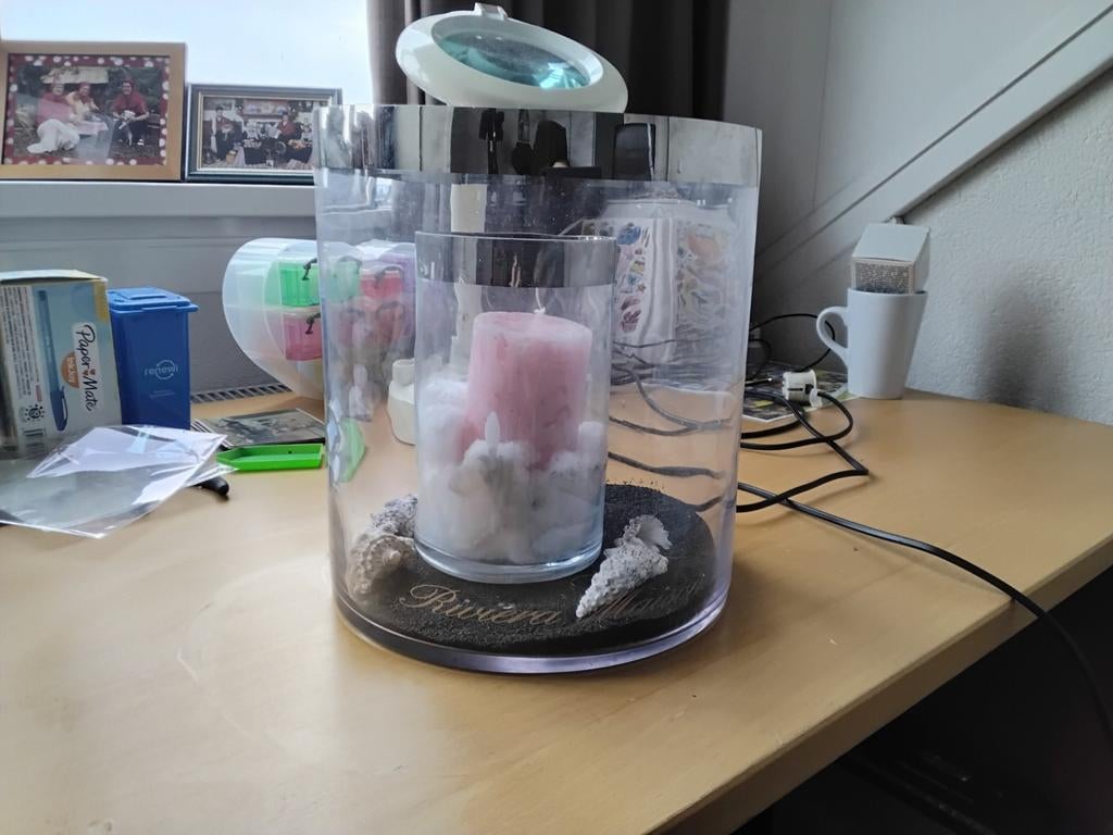 Rivera maison decoratie glazen pot, Ophalen of Verzenden, Zo goed als nieuw