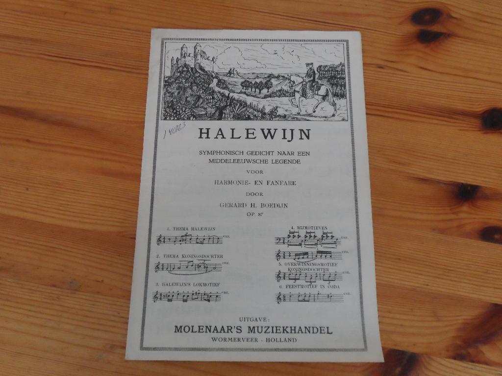 Halewijn - gerard h. Boedijn, Ophalen of Verzenden, Artiest of Componist, Populair, Klarinet