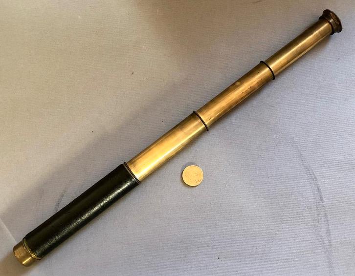Antieke Engelse Zaktelescoop, 18 x, 'Enbeeco', Londen, Antiek en Kunst, Antiek | Gereedschap en Instrumenten, Ophalen of Verzenden