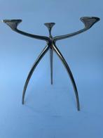 Space age design rvs kandelaar de bijenkorf jaren 70, Ophalen of Verzenden