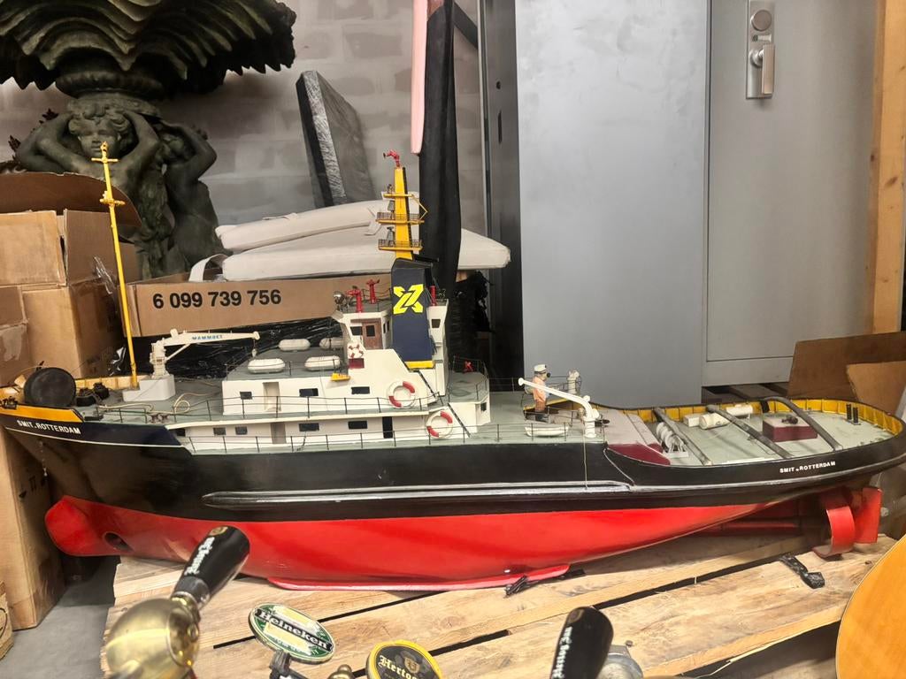 Groot RC model sleepboot Smit Rotterdam – werkend / project, Ophalen, Zo goed als nieuw