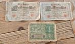 Reichsbanknote 50 Mark en 1000 Mark (1910) - Set van 3, Ophalen of Verzenden