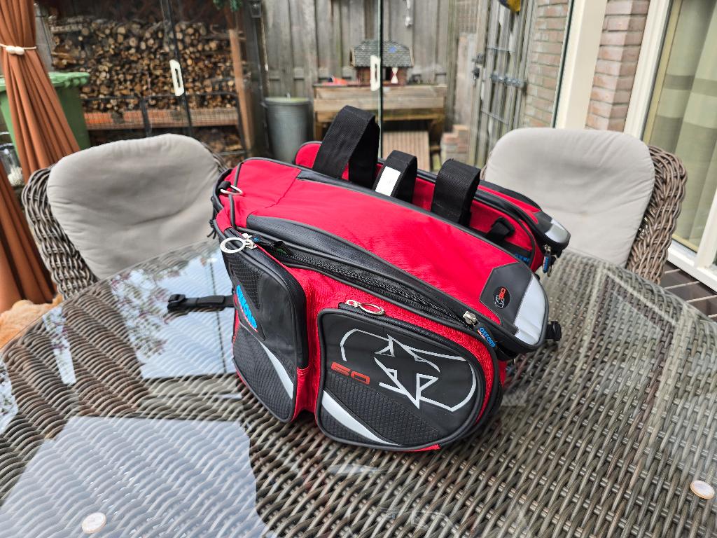 Oxford P60R Zadeltassen (Pannier) rood, Ophalen, Zo goed als nieuw