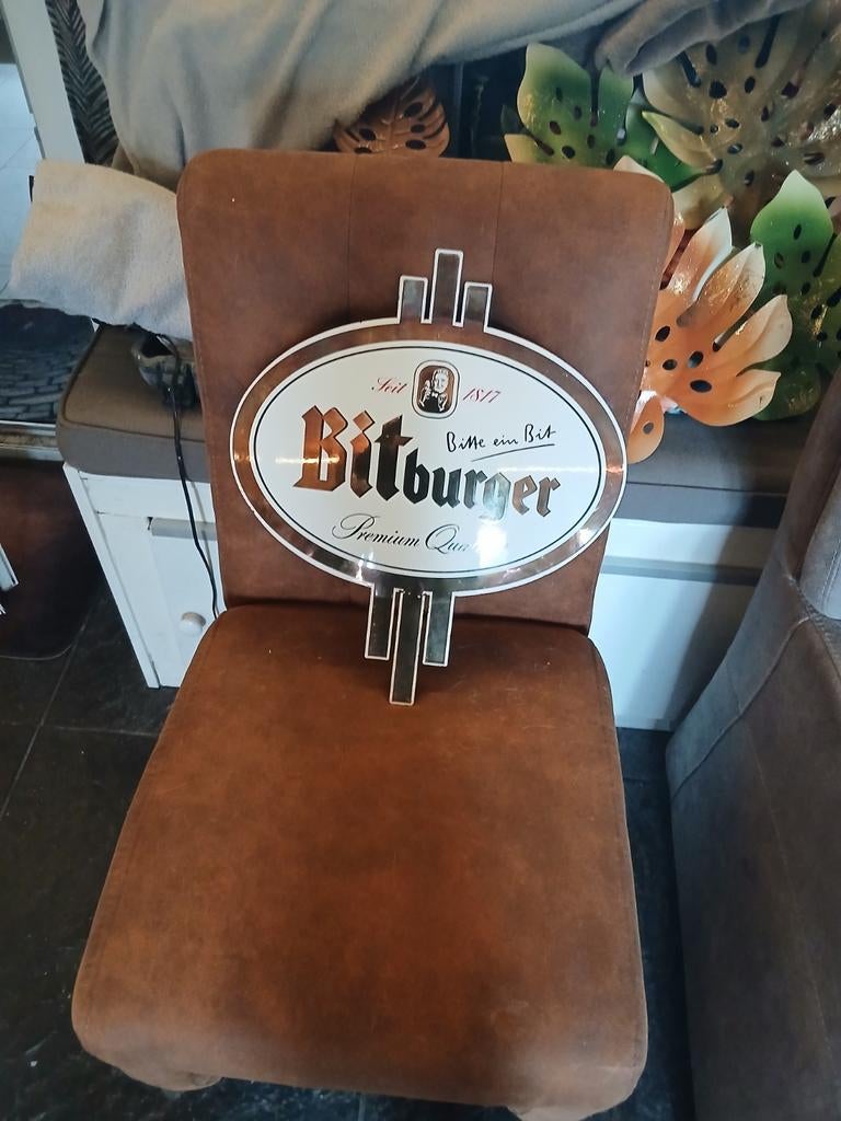 Emaille bord, Verzamelen, Biermerken, Ophalen, Zo goed als nieuw, Glas of Glazen, Overige merken