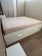 IKEA Brimnes bed 180cm - Zo goed als nieuw!, Ophalen, Eenpersoons, Wit, Zo goed als nieuw