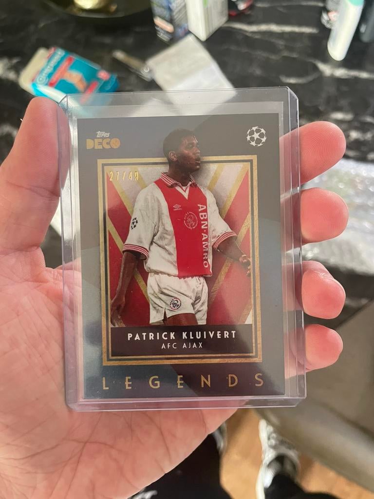 Patrick Kluivert Topps Deco Legends 27/49 AFC Ajax, Ophalen of Verzenden, Zo goed als nieuw, Plaatje