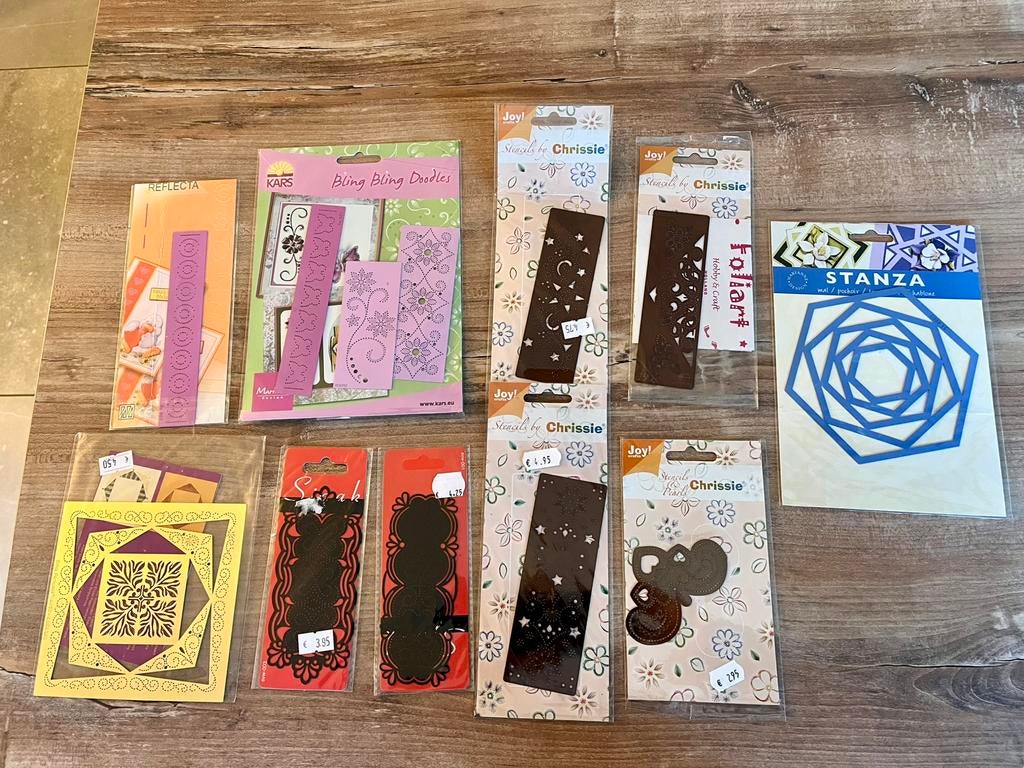 Borduur stencils, diverse soorten, Hobby en Vrije tijd, Kaarten | Zelf maken, Ophalen of Verzenden, Zo goed als nieuw, Fantasie