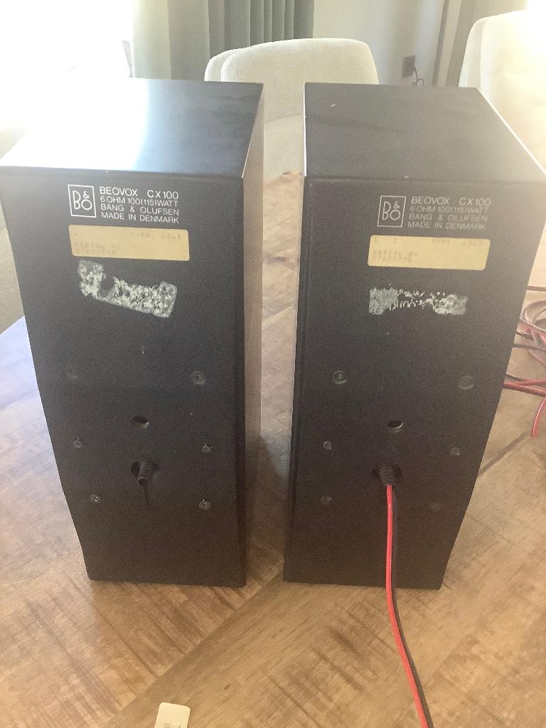 Luidsprekerset b&o, Gebruikt, 60 tot 120 watt, Front, Rear of Stereo speakers, Ophalen