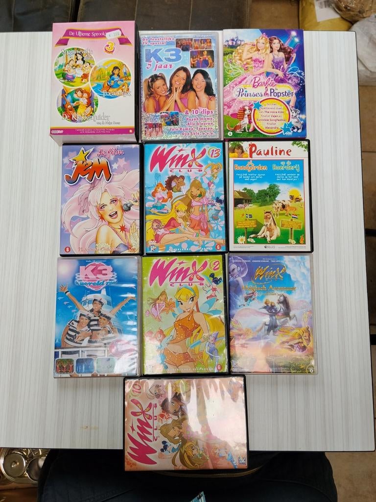 Grote collectie kinder dvd's - Diverse titels, Gebruikt, Alle leeftijden, Overige genres, Ophalen of Verzenden